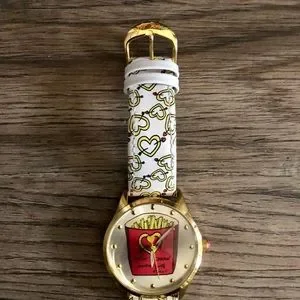 NEW WITH TAGS BETSEY JOHNSON WHIMSICAL FRENCH FRIES WATCH CUTE! FUN!! Betsey Johnson | Jewelry | Betsey Johnson French Fries  main image 2
